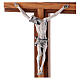 Table crucifix in walnut wood and olive wood s2