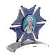 Icono de mesa azul Sagrado Corazón María esmaltada 6x6 cm s3