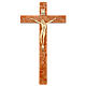 Crucifixo imitação rádica nogueira dourada s1