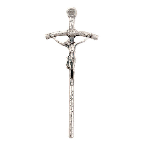 Crucifix pastorale, argenté 12 cm 1