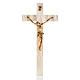 Crucifixo imitação madrepérola corpo metal dourado s1