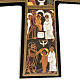 Croix bois Nativité imprimée 14x9 s4