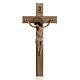 Crucifixo madeira 40 cm corpo resina s1