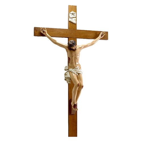 Crucifijo resina cruz madera 160 cm Lando Landi 1