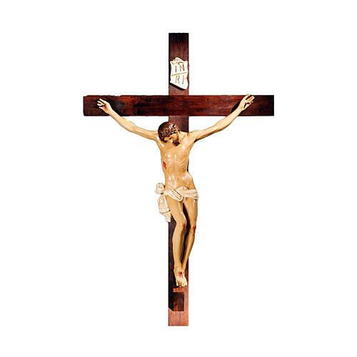 Wood and resin crucifix by Lando Landi, 95 in 1