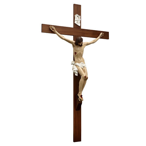 Wood and Resin Crucifix by Lando Landi 240 cm 5