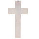 Wall crucifix of 45 in, ash and beechwood, resin body of Christ s7