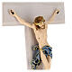 Crucifixo 115 cm madeira freixo e faia para pendurar corpo resina s4