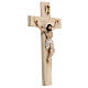 Crucifixo de parede resina e madeira 25x15 cm s3