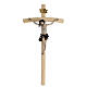 Crucifixo de parede madeira resina colorida 45x25 cm s1
