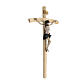 Crucifixo de parede madeira resina colorida 45x25 cm s5