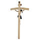 Crucifixo de parede madeira resina colorida 45x25 cm s6