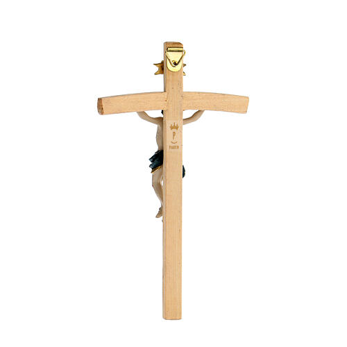 Small realistic wooden resin crucifix 20x10 cm 4