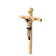 Small realistic wooden resin crucifix 20x10 cm s3