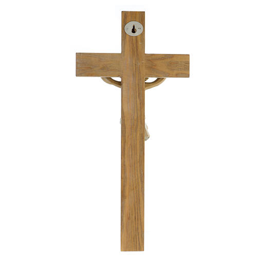 Crucifix bois résine colorée 50x25 cm 7
