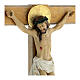 Crucifix bois résine colorée 50x25 cm s4