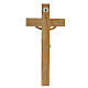 Crucifix bois résine colorée 50x25 cm s7