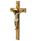 Crucifixo madeira resina pintada 50x25 cm s5