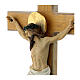 Colored resin wood crucifix 50x25 cm s6