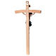 Crocifisso legno corpo resina dipinta 35 cm dettagli oro s5