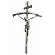 Crucifixo João Paulo II prateado 26 cm. s1