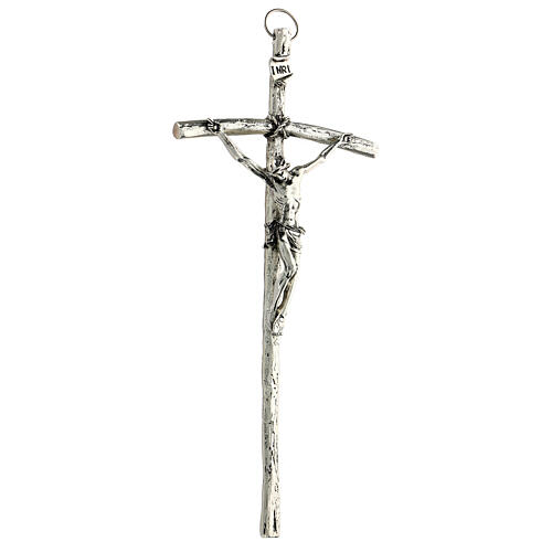 Kruzifix Pastoralkreuz Johannes Paul II 12x28 Zentimeter 3