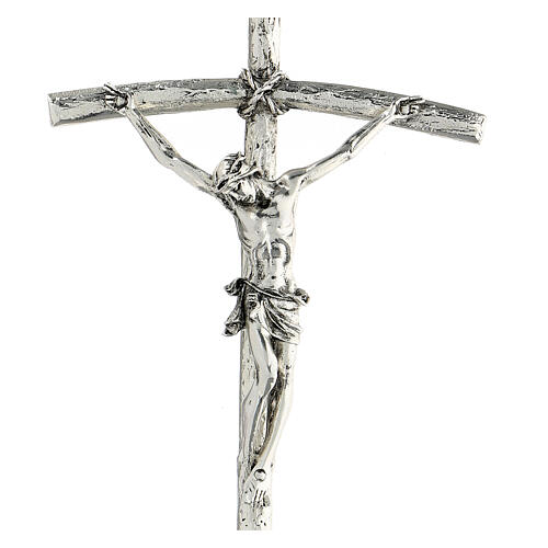 Crucifixo peitoral João Paulo II 12x28 cm 2