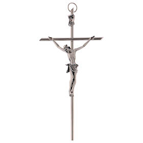 Crucifixos de Metal: Crucifixo metal clássico cruz recta Crucifixos de Metal: Crucifixo metal clássico cruz recta