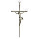 Crucifixo metal clássico cruz recta s1