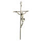 Crucifixo metal clássico cruz recta s4