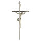 Crucifixo metal clássico cruz recta s5