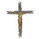 Crucifixo bronze folhas de oliveira frutos s1