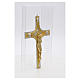 Crucifixo bronze bicolor s8