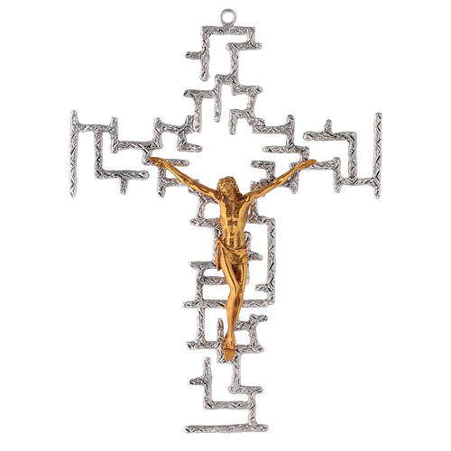 Modern crucifix in bronze 1