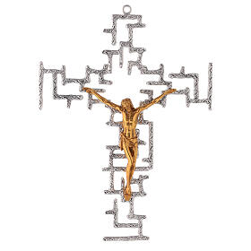 Crucifijo moderno de bronce