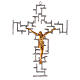 Crucifix moderne en bronze s1