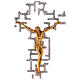 Crucifixo moderno em bronze s2