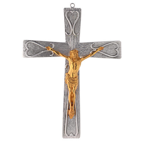 Crucifix in decorated bronze 1