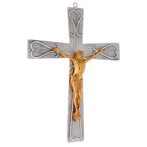 Crucifix in decorated bronze 4