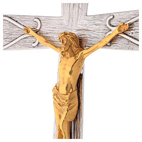 Crucifix in decorated bronze