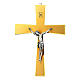 Crucifix mural en laiton doré corps argenté s1