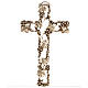 Kruzifix mit Trauben und Zweige aus goldenen Metall. s1