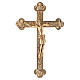 Crucifixo metal 4 evangelistas dourado ou prateado s2