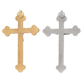 Crucifixo metal dourado ou prateado
