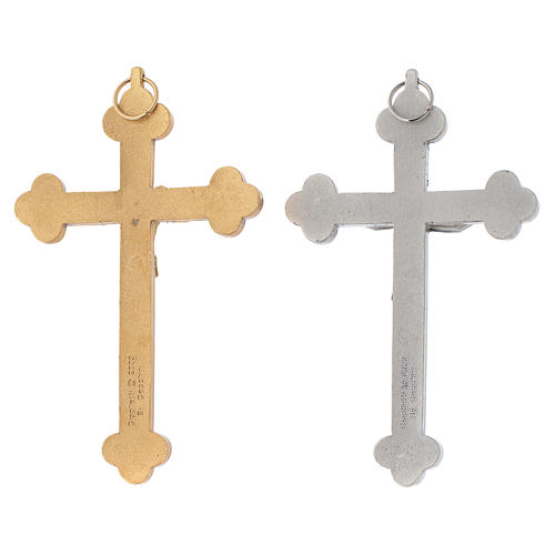 Crucifixo metal dourado ou prateado 2