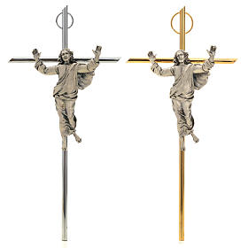 Auferstandenen Christus auf Metallkreuz, 20cm.
