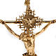 Crucifijo metal dorado Cristo Padre Espíritu Santo s2