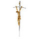 Crucifijo plateado con Cuerpo dorado 35 cm s2