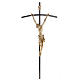 Crucifixo escuro com Corpo dourado 35 cm s1