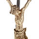 Crucifixo escuro com Corpo dourado 35 cm s2